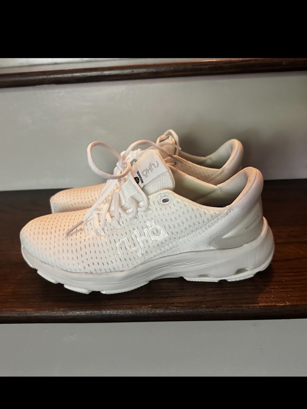 Ryka All-White Women's Athletic Sneakers - Breathable Lightweight Trainer